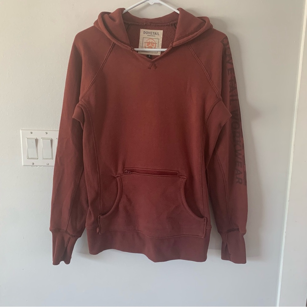 Dovetail Workwear Hoodie Womens Small S Fleece Jacket Pull Over Pockets
